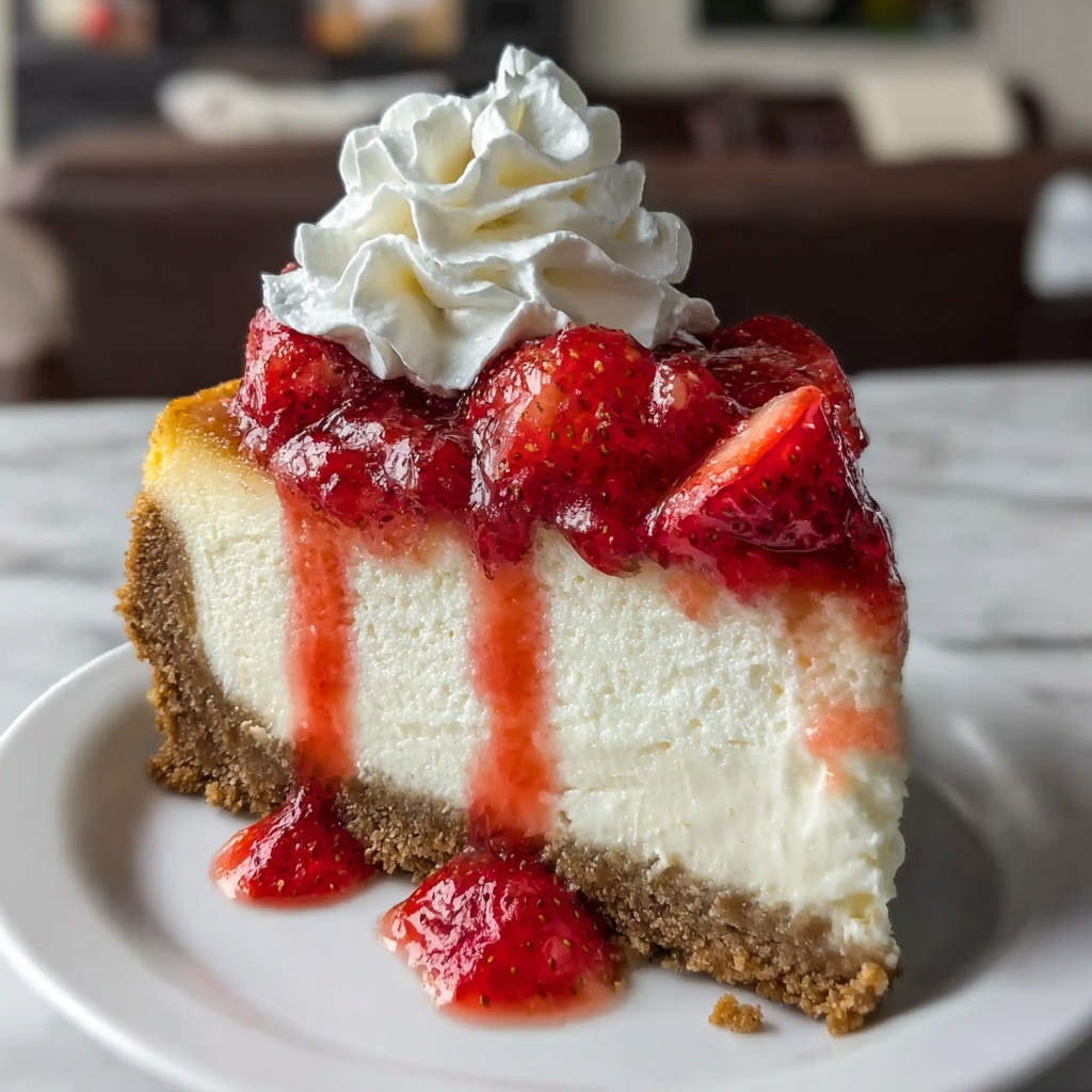 Strawberry Shortcake Cheesecake Recipe - Recipe Image