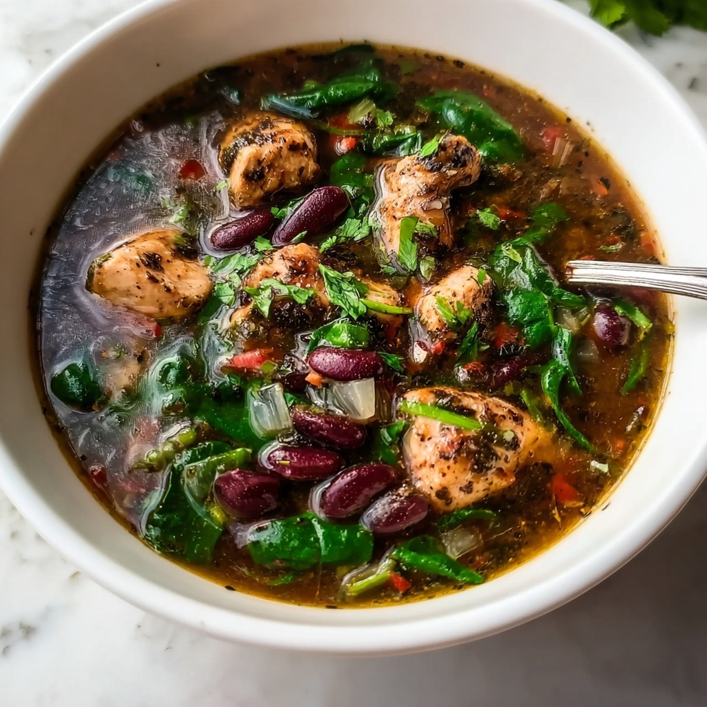 Chicken Spinach Bean Soup Recipe - Recipe Image