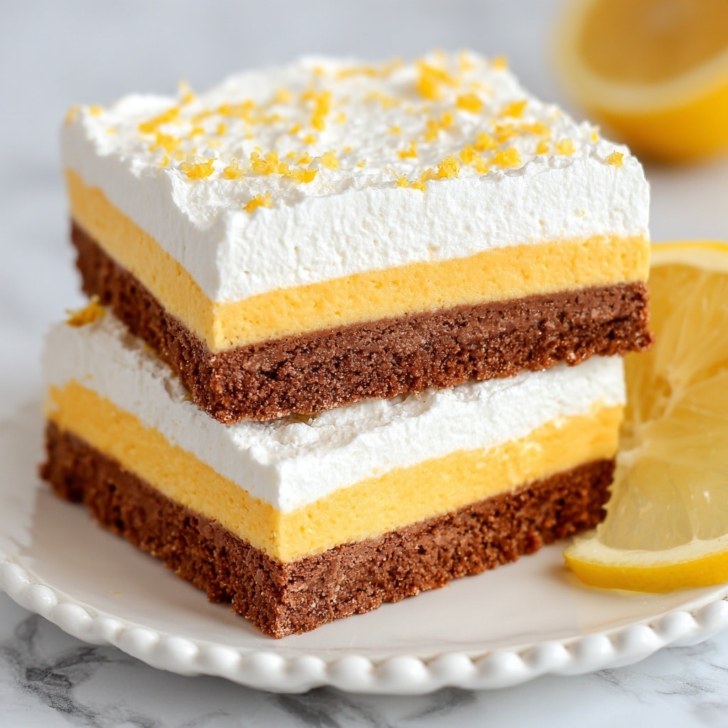 Lemon Cream Cheese Brownies Recipe - Recipe Image