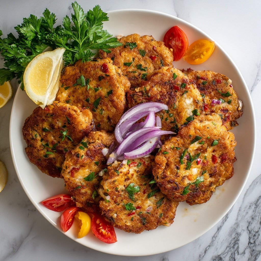 Mediterranean Chicken Patties Recipe - Recipe Image