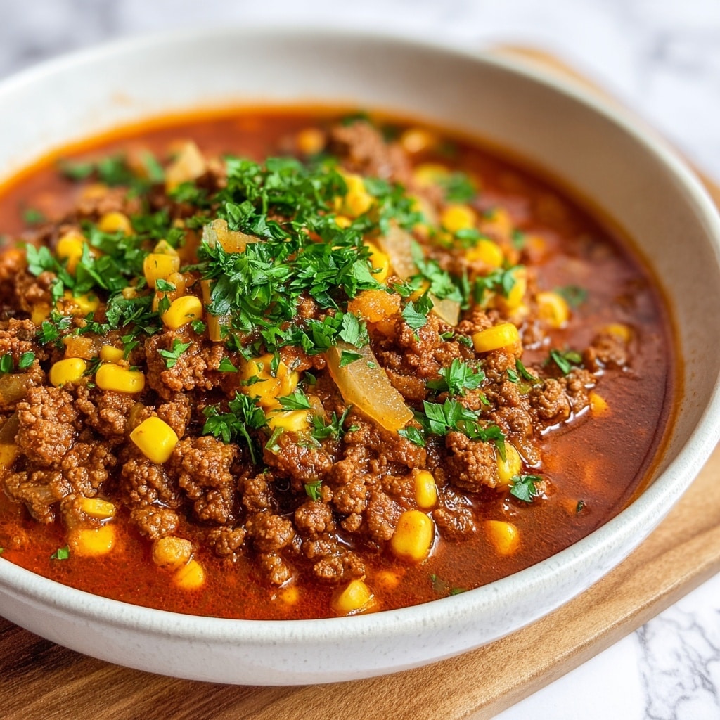 Ground Beef Enchilada Soup Recipe - Recipe Image