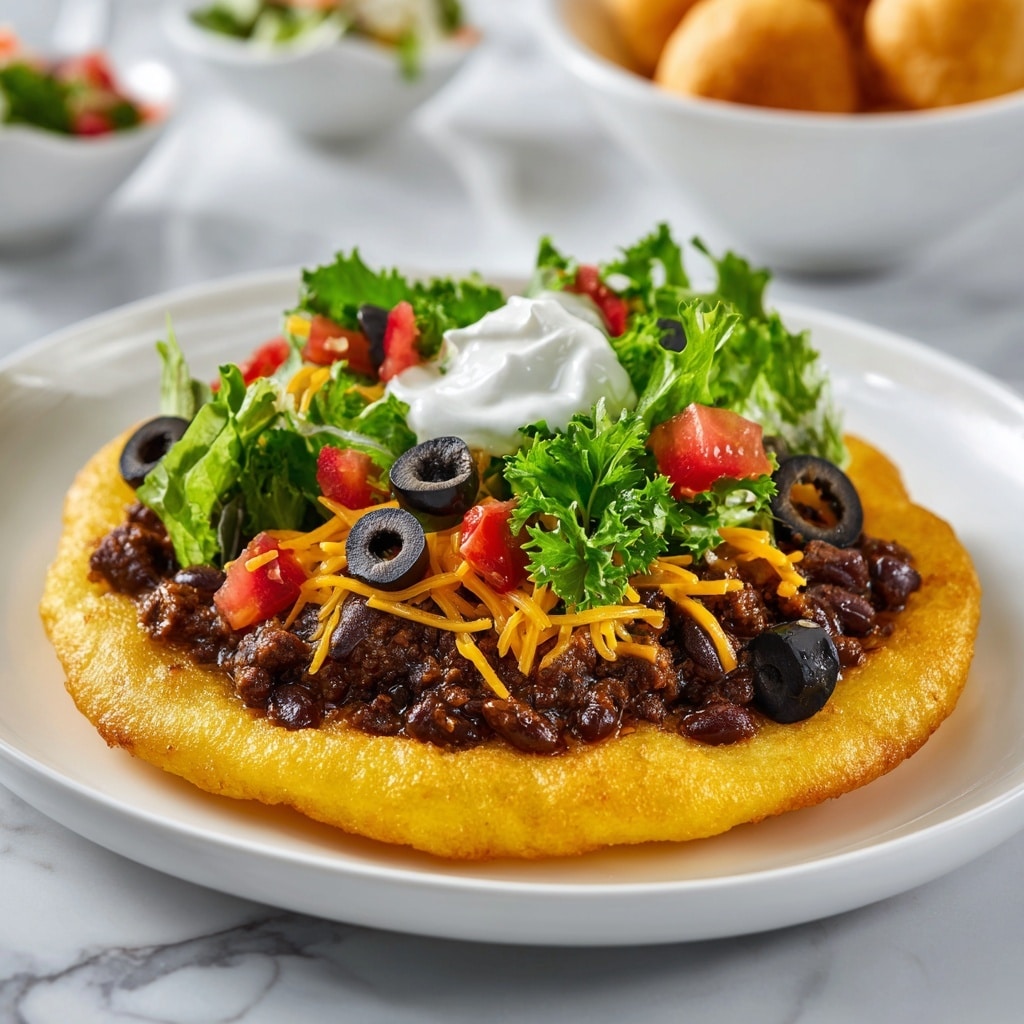 Navajo Tacos with Crispy Fry Bread and Hearty Chili Recipe