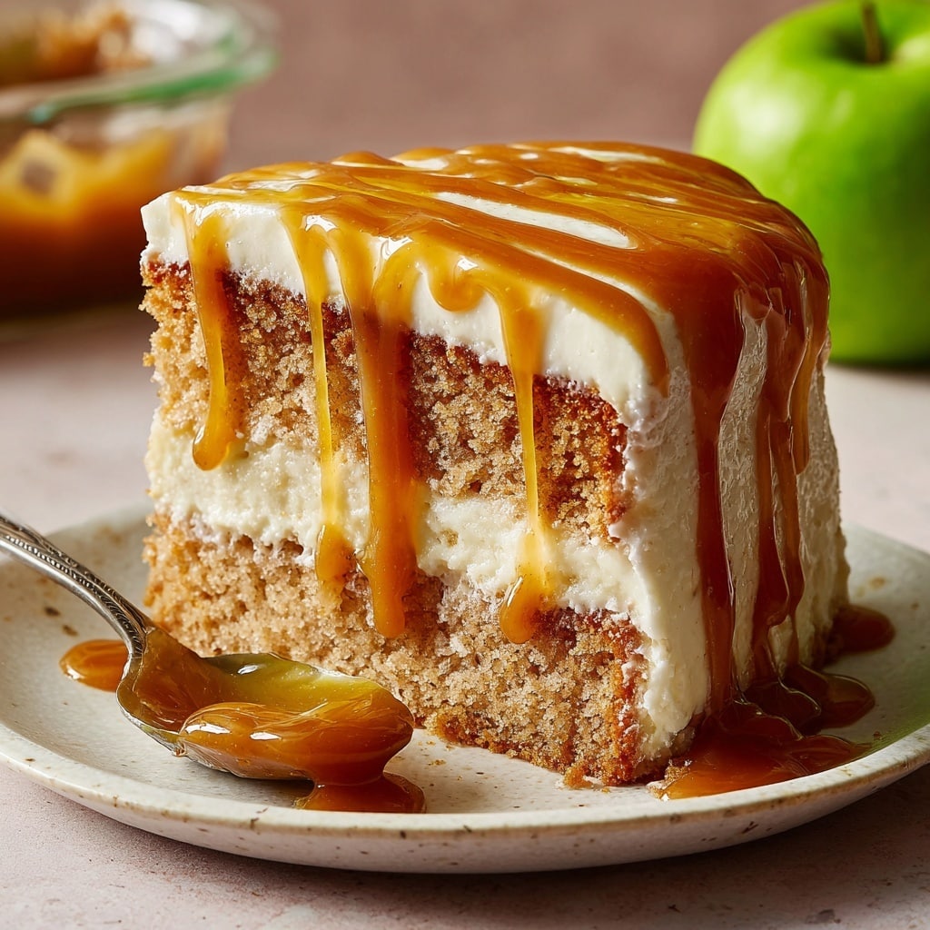 Caramel Apple Poke Cake Recipe - Recipe Image