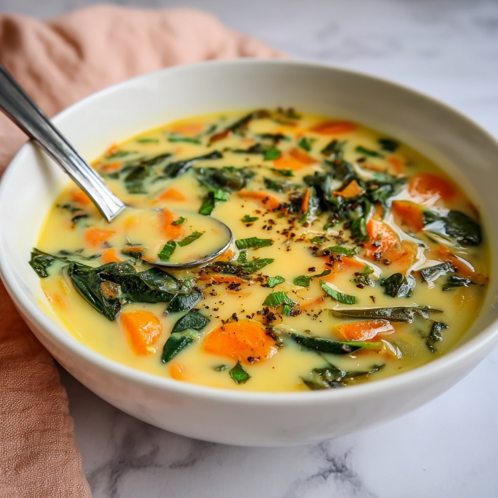 White Bean Soup with Spinach and Herbs Recipe