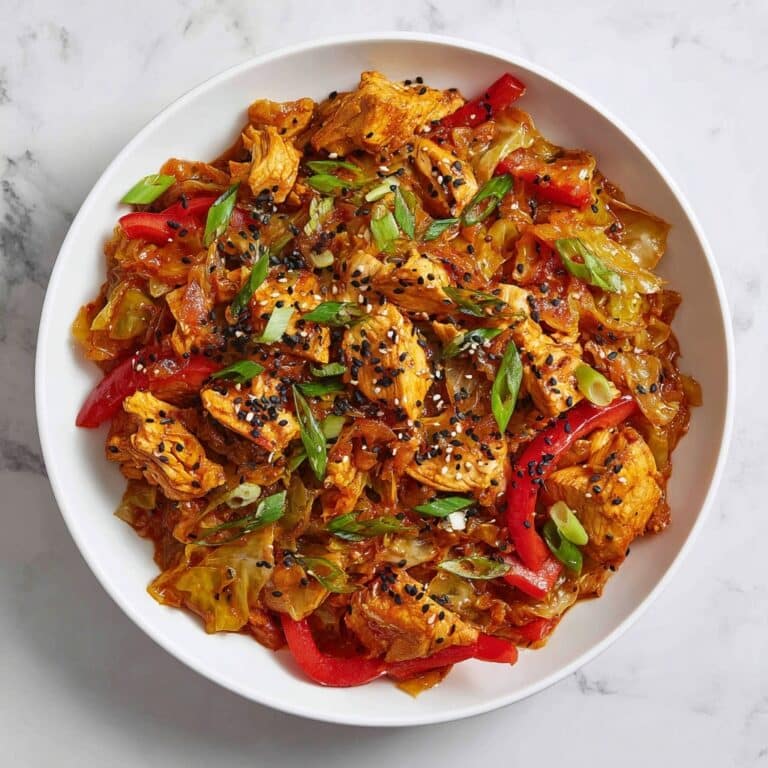 Chicken and Cabbage Stir Fry with Sesame Ginger Sauce Recipe