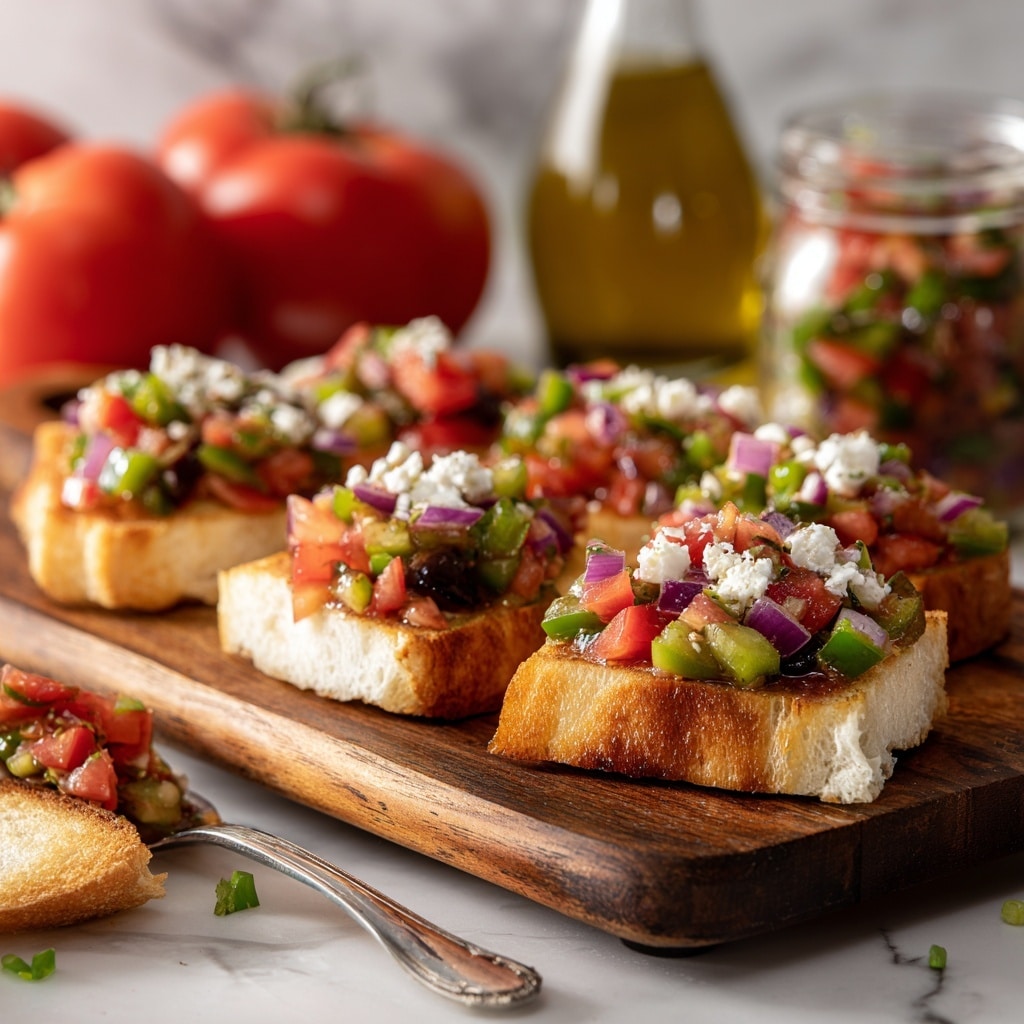 Eggplant and Tomato Bruschetta Recipe - Recipe Image