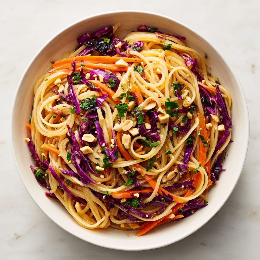 Spicy Thai Spaghetti Salad Recipe - Recipe Image