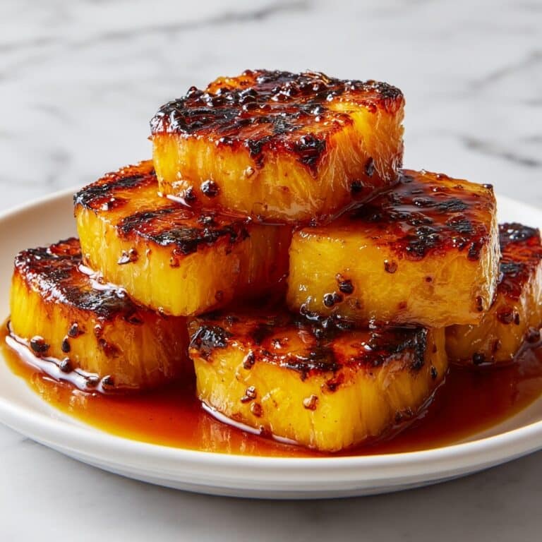 Caramelized Brown Sugar Cinnamon Grilled Pineapple Recipe