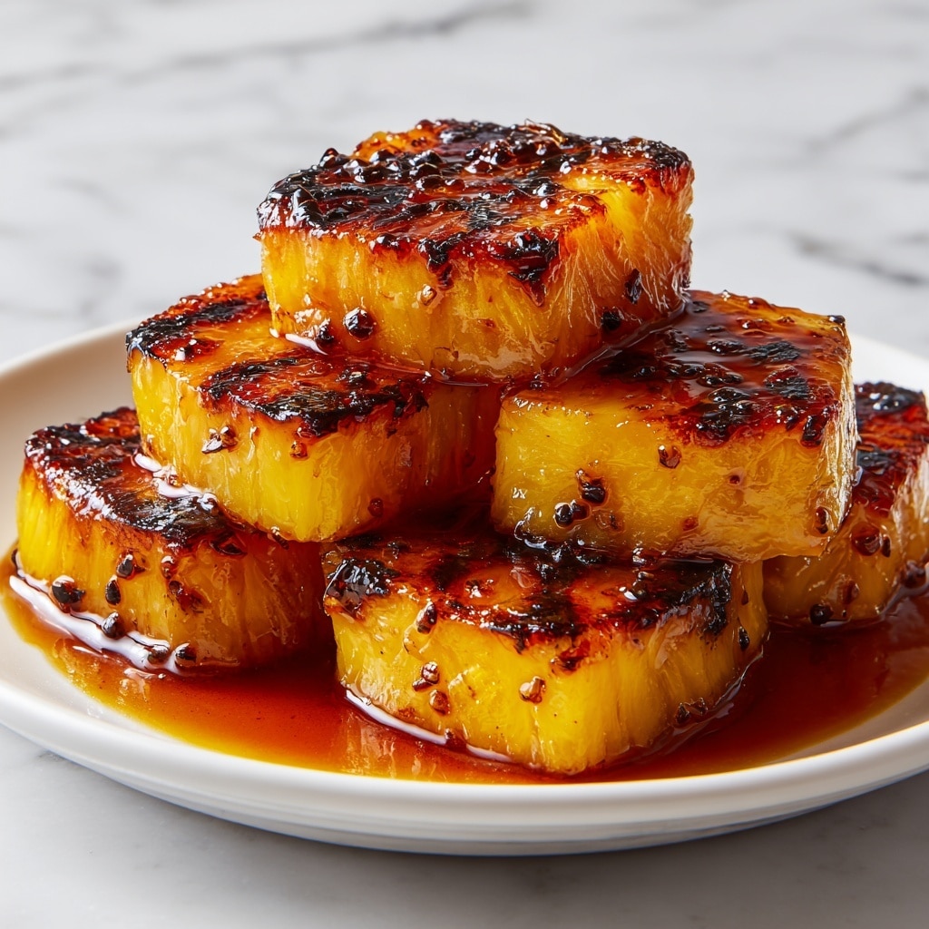 Caramelized Brown Sugar Cinnamon Grilled Pineapple Recipe - Recipe Image