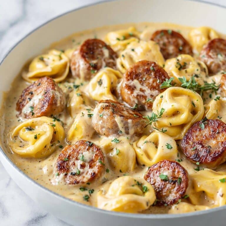 Sausage Tortellini Alfredo Recipe