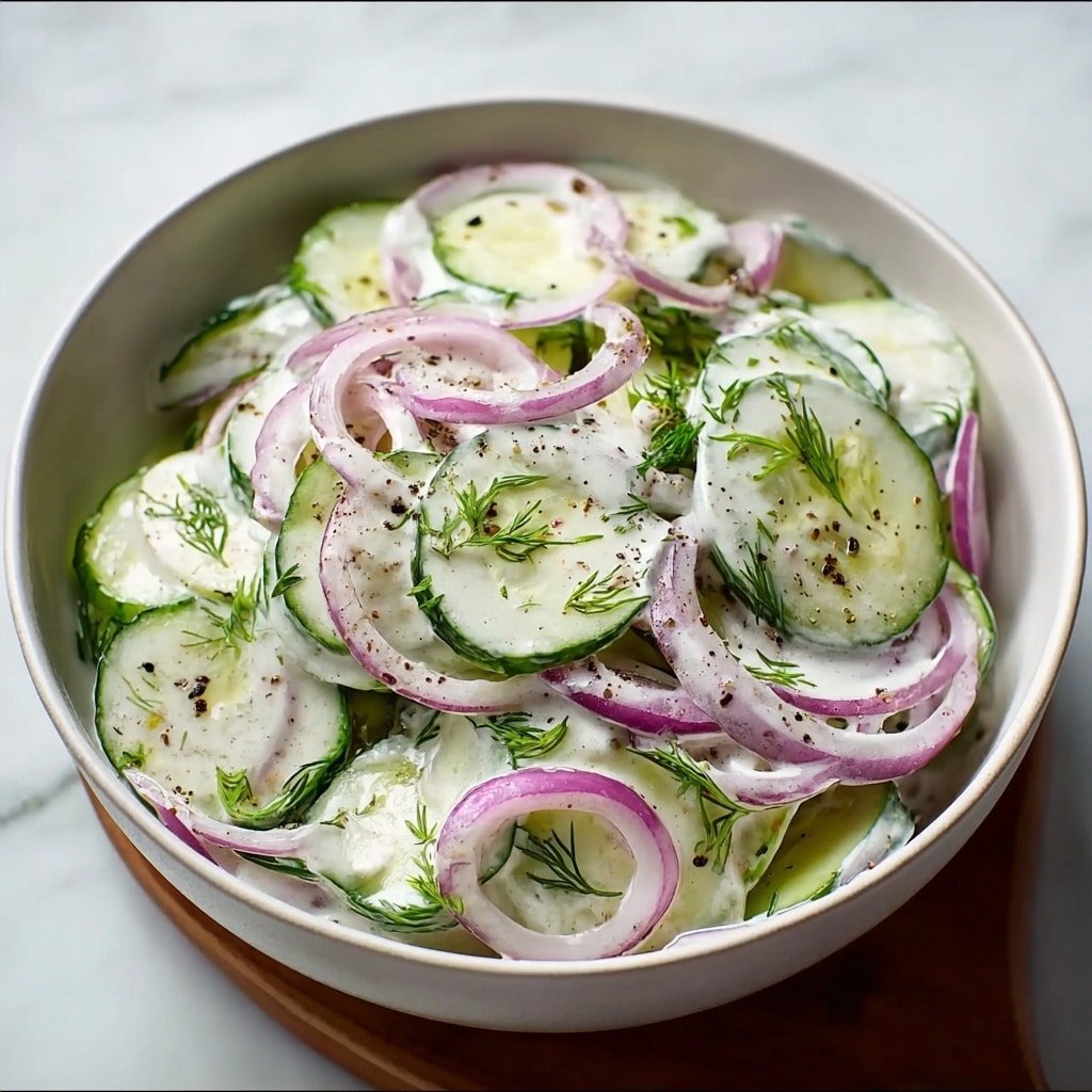 Creamy Cucumber Salad Recipe