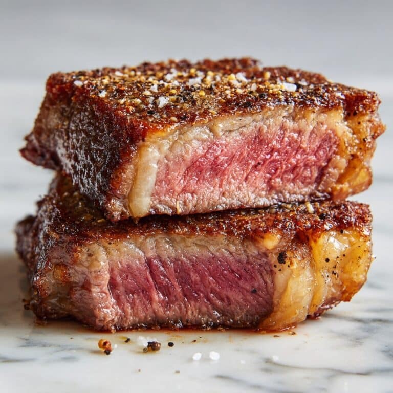 Pan Seared New York Strip Steak with Herb Butter Recipe