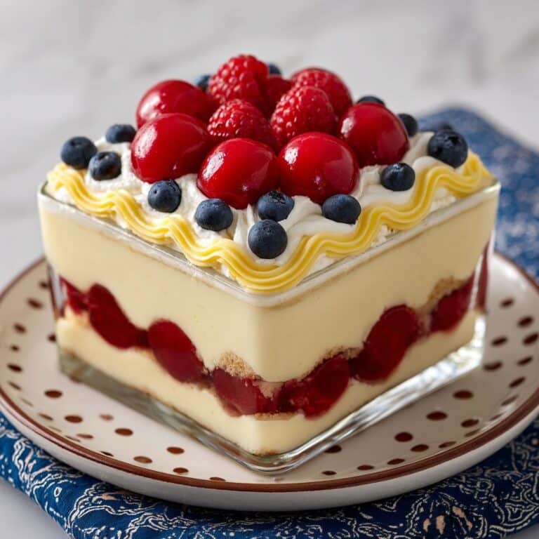 No Bake Summer Berry Icebox Cake Recipe