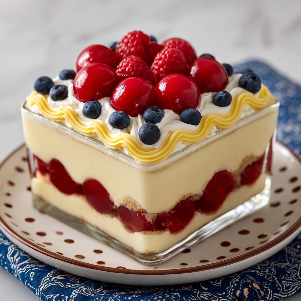 No Bake Summer Berry Icebox Cake Recipe - Recipe Image