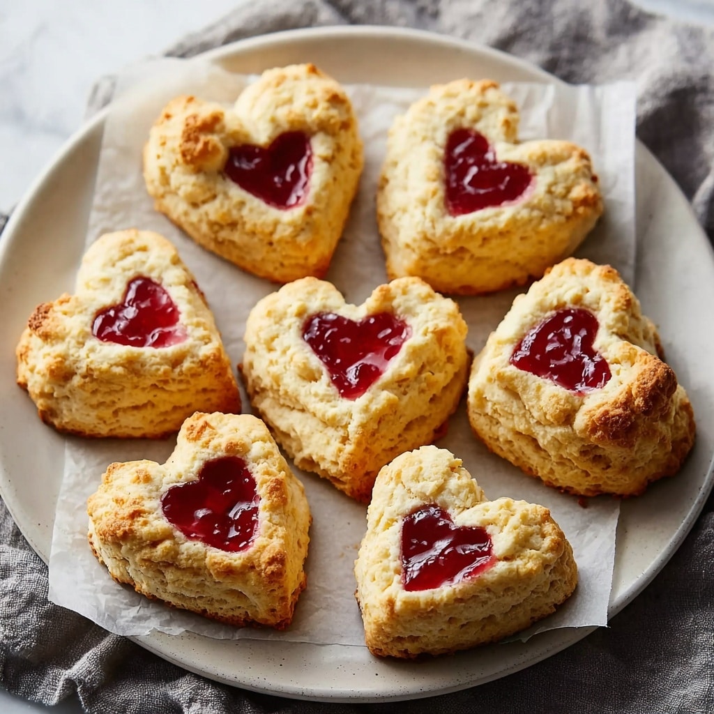 Heart-Shaped Savory Cheese and Herb Scones Recipe - Recipe Image
