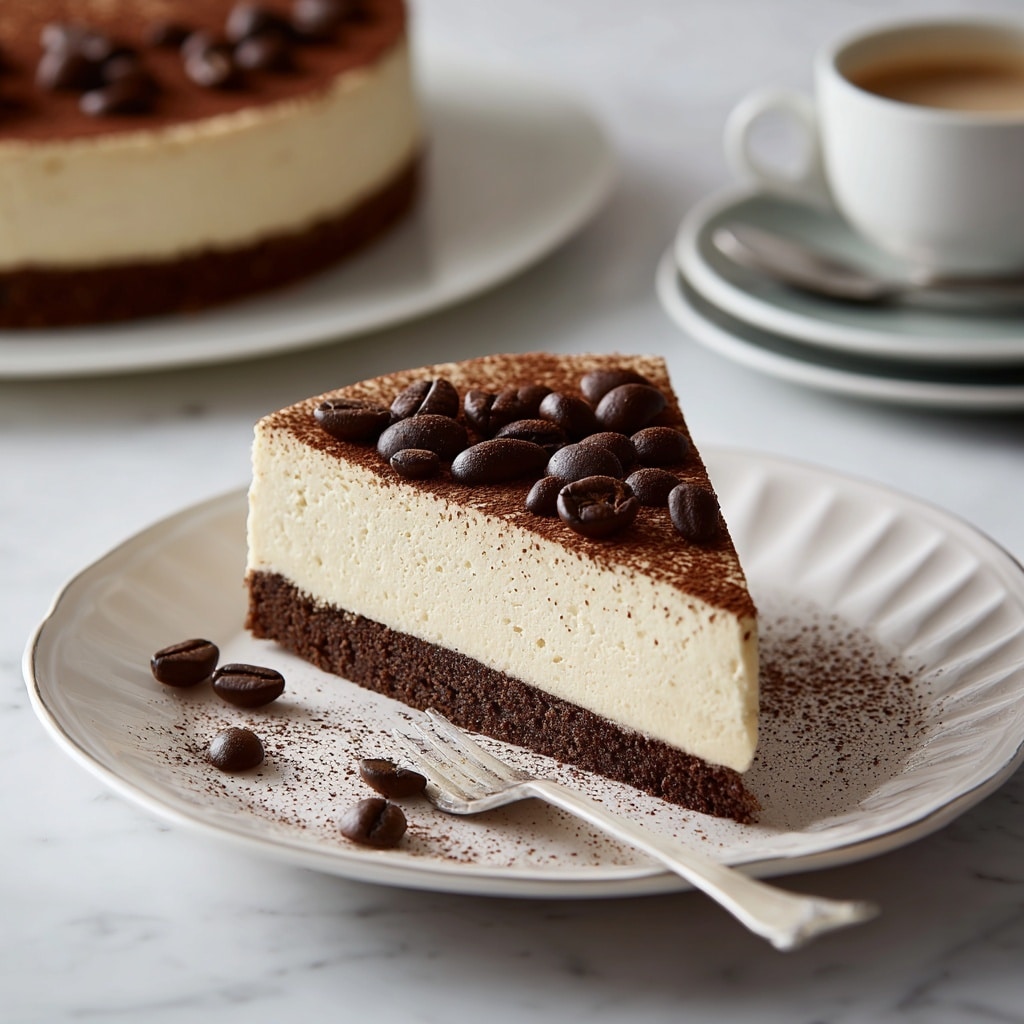 Keto Coffee Cheesecake Recipe - Recipe Image