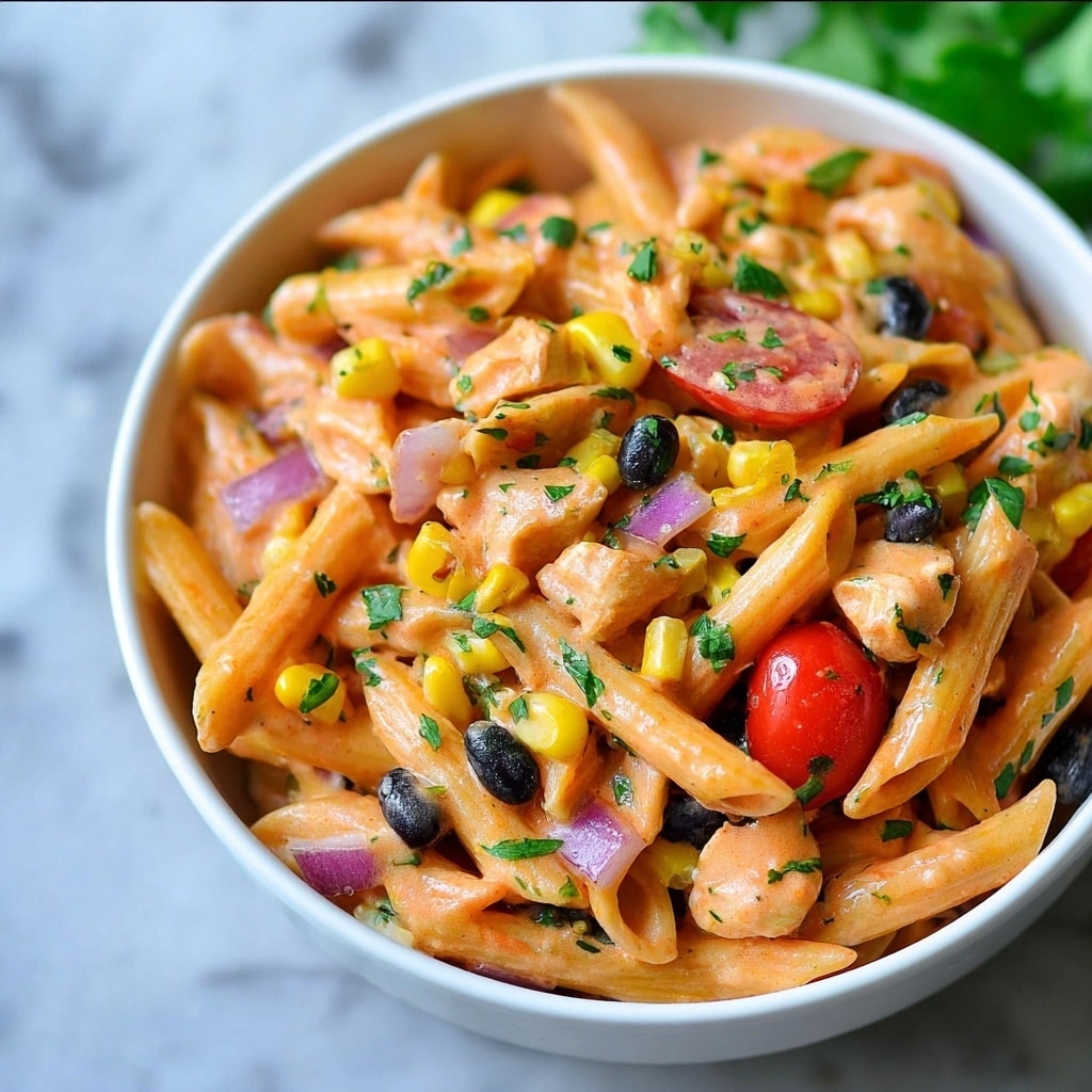 BBQ Ranch Chicken Pasta Salad Recipe - Recipe Image