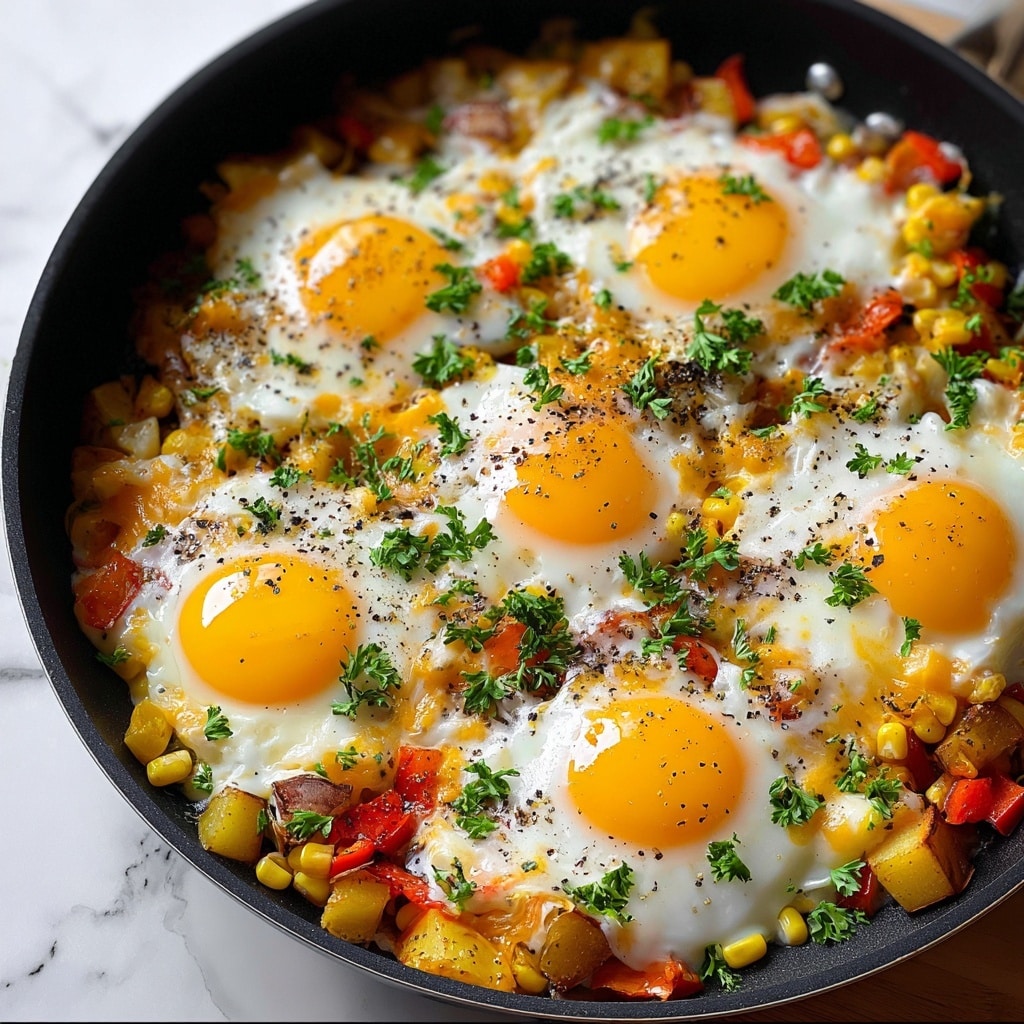 Simple Loaded Breakfast Skillet Recipe - Recipe Image
