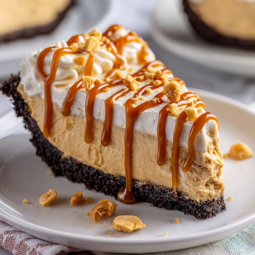 No Bake Cream Cheese Peanut Butter Pie Recipe - Recipe Image