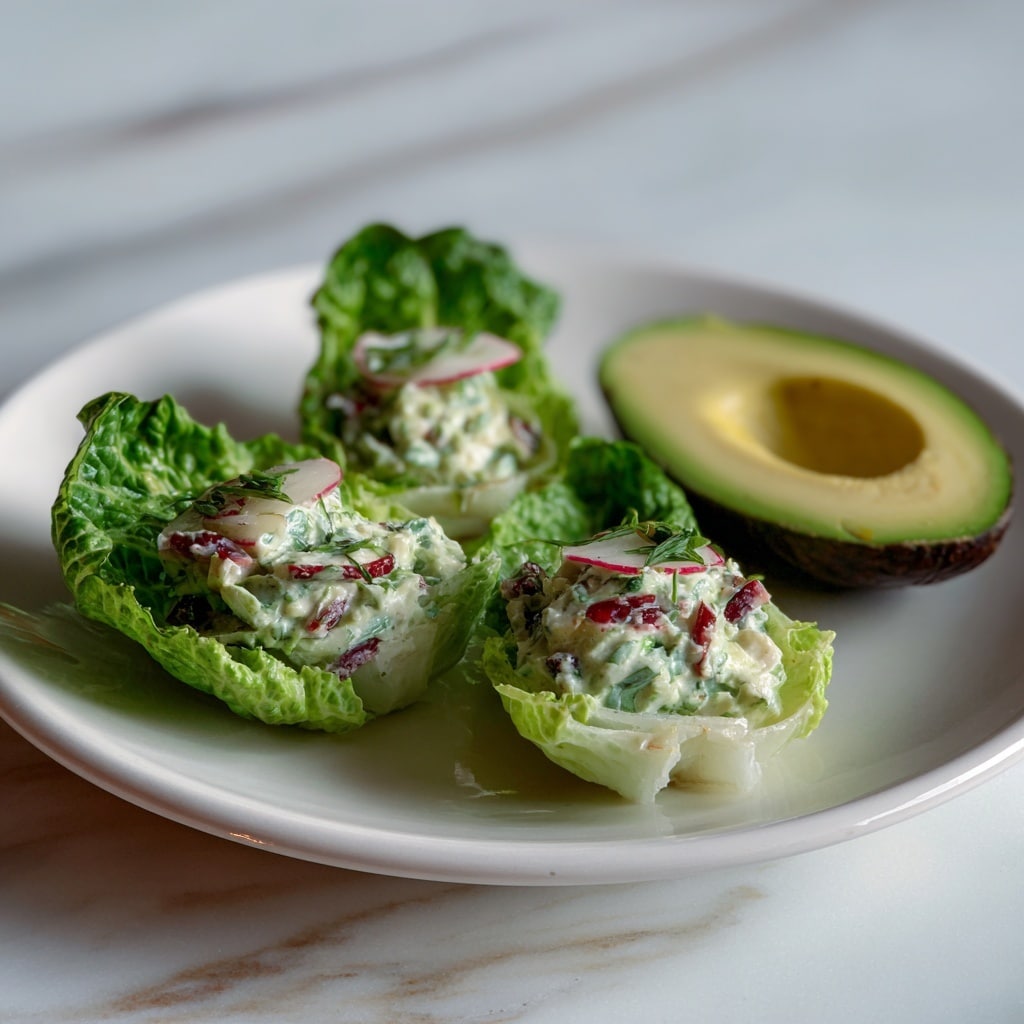 Avocado Tuna Salad Lettuce Wraps Recipe - Recipe Image