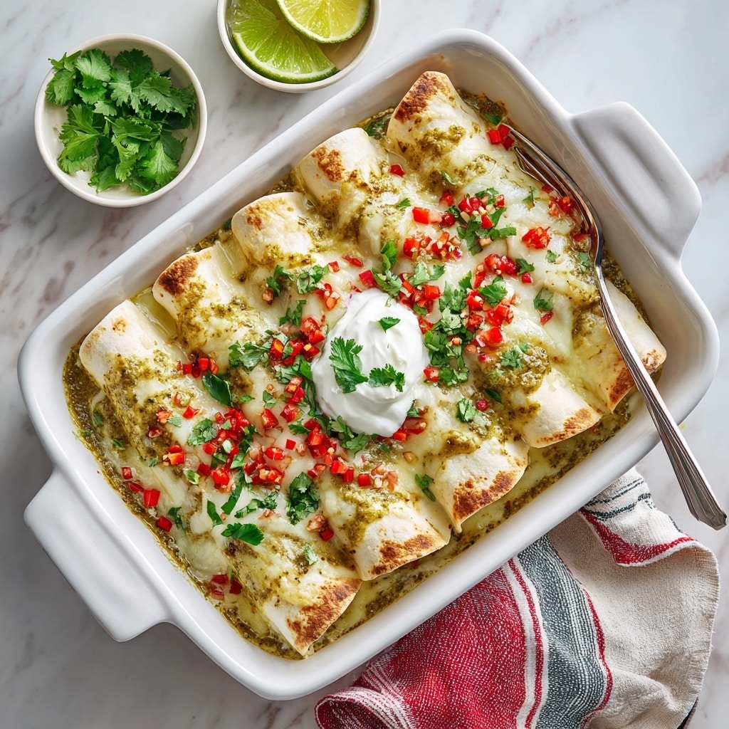 Salsa Verde Chicken Enchiladas Recipe