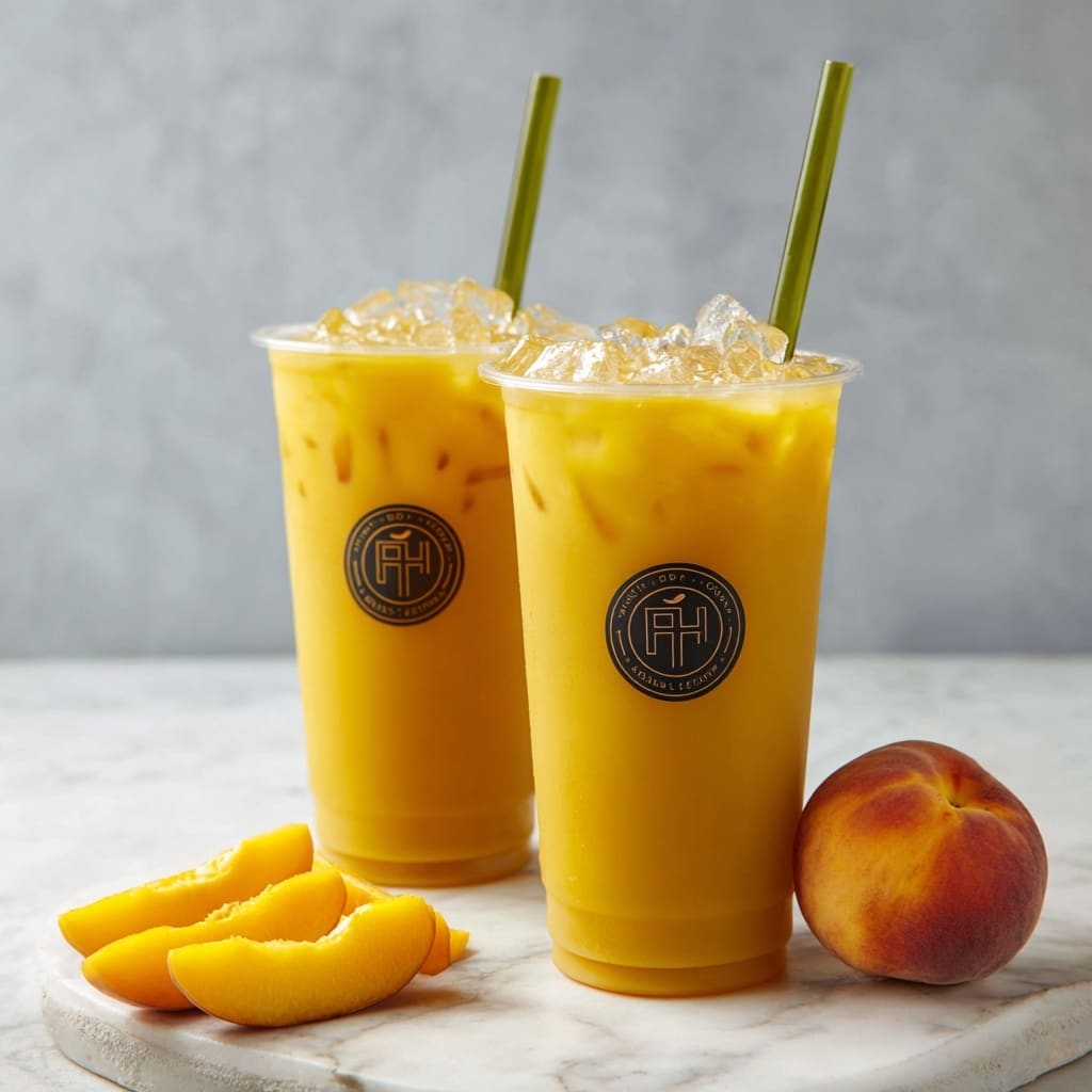 Iced Peach Green Tea Lemonade Recipe - Recipe Image