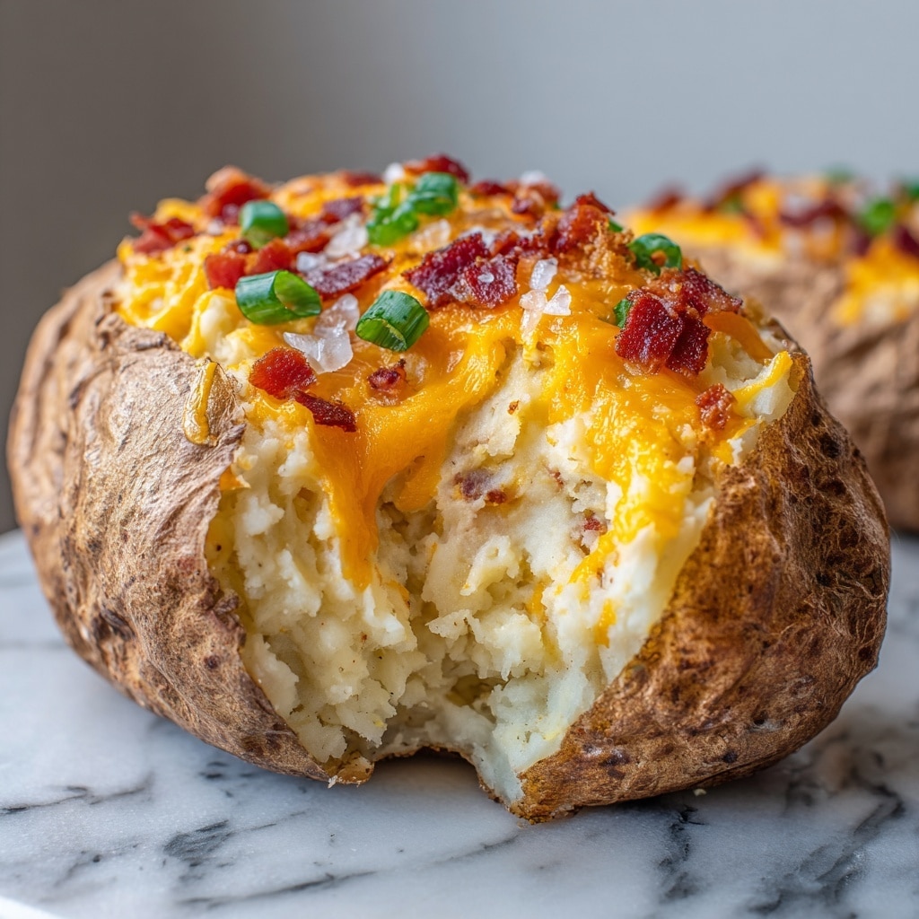 Grilled Baked Potatoes with Olive Oil and Sea Salt Recipe - Recipe Image
