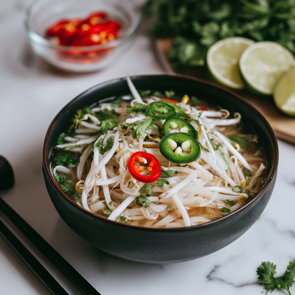 Homemade Chicken Pho Soup Recipe - Recipe Image