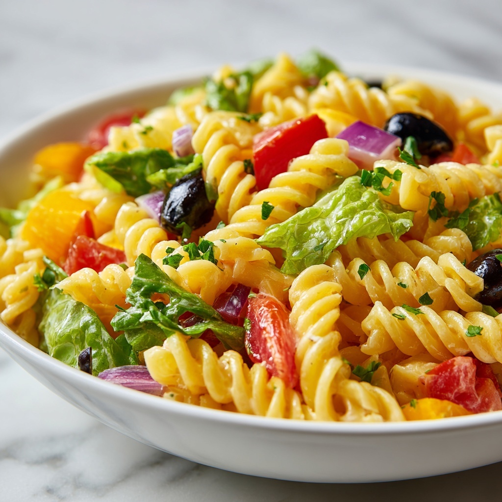 Big Mac Pasta Salad: A Delicious Twist for Easy Gatherings Recipe - Recipe Image