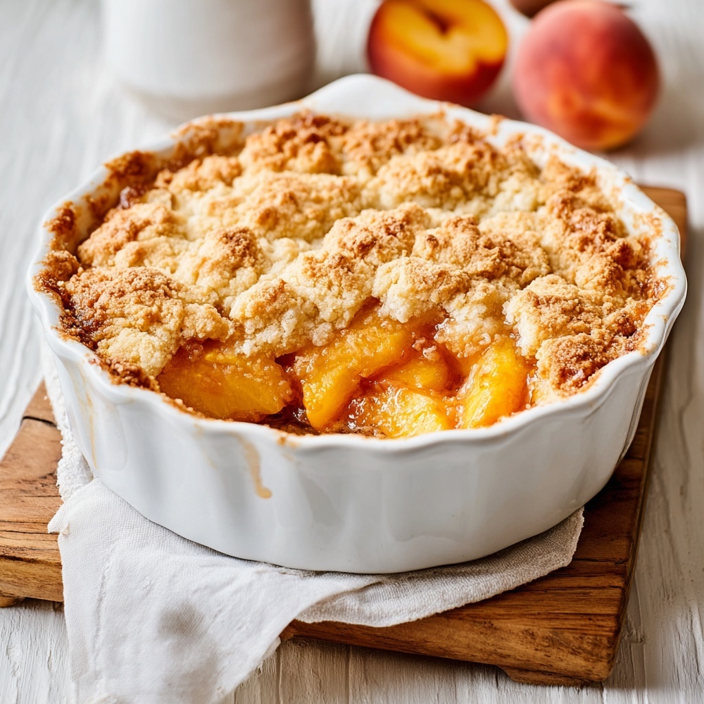 The Best Peach Cobbler Recipe - Recipe Image