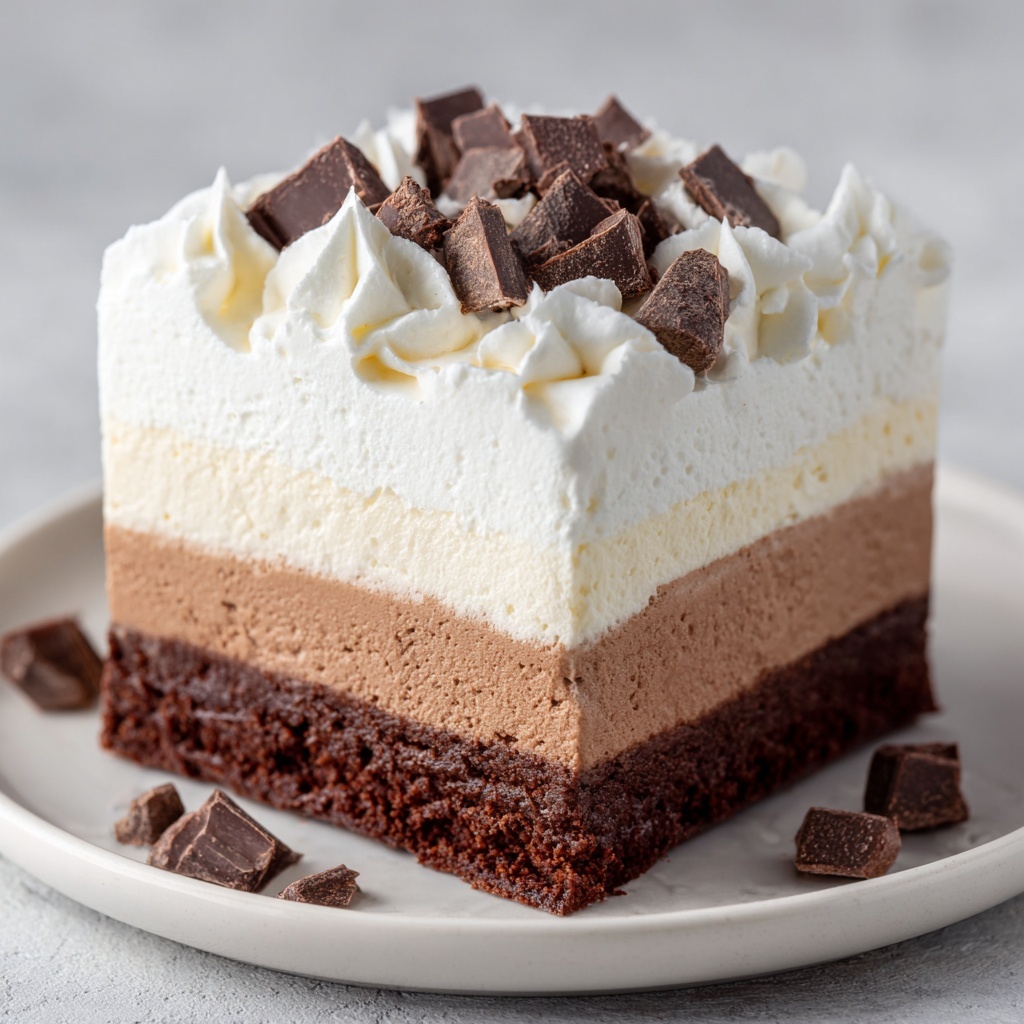 Triple Chocolate Mousse Cake Recipe - Recipe Image