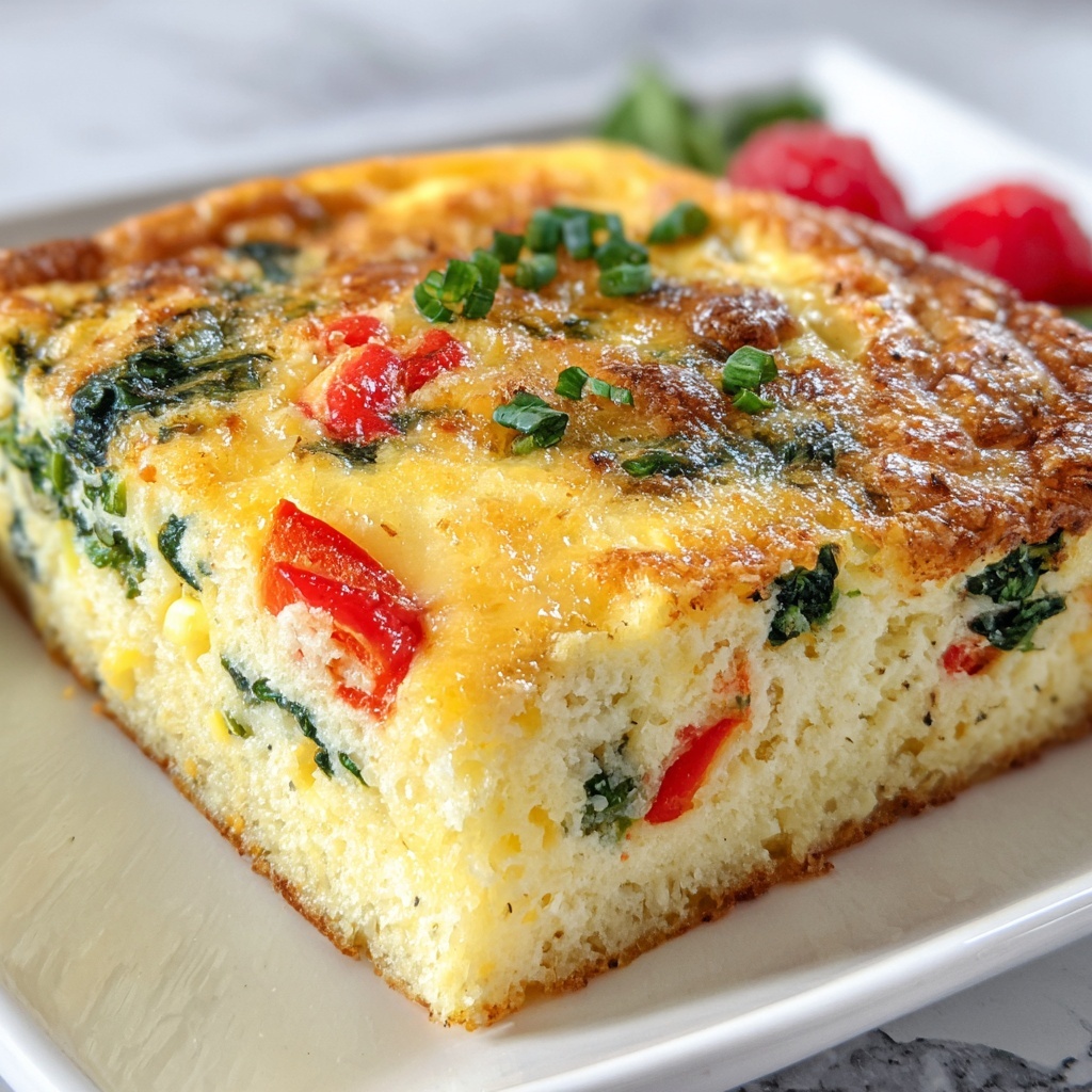 Vegetable and Gruyère Challah Strata Recipe - Recipe Image