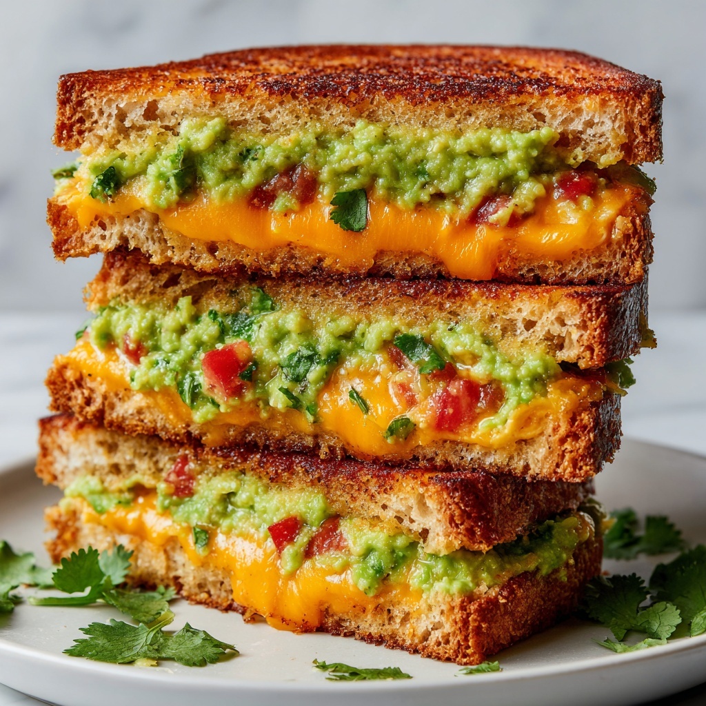 Guacamole Grilled Cheese Sandwich Recipe - Recipe Image