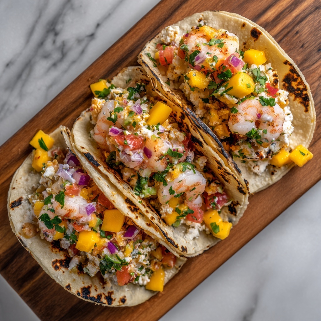 Spicy Shrimp Tacos with Mango Salsa Recipe - Recipe Image