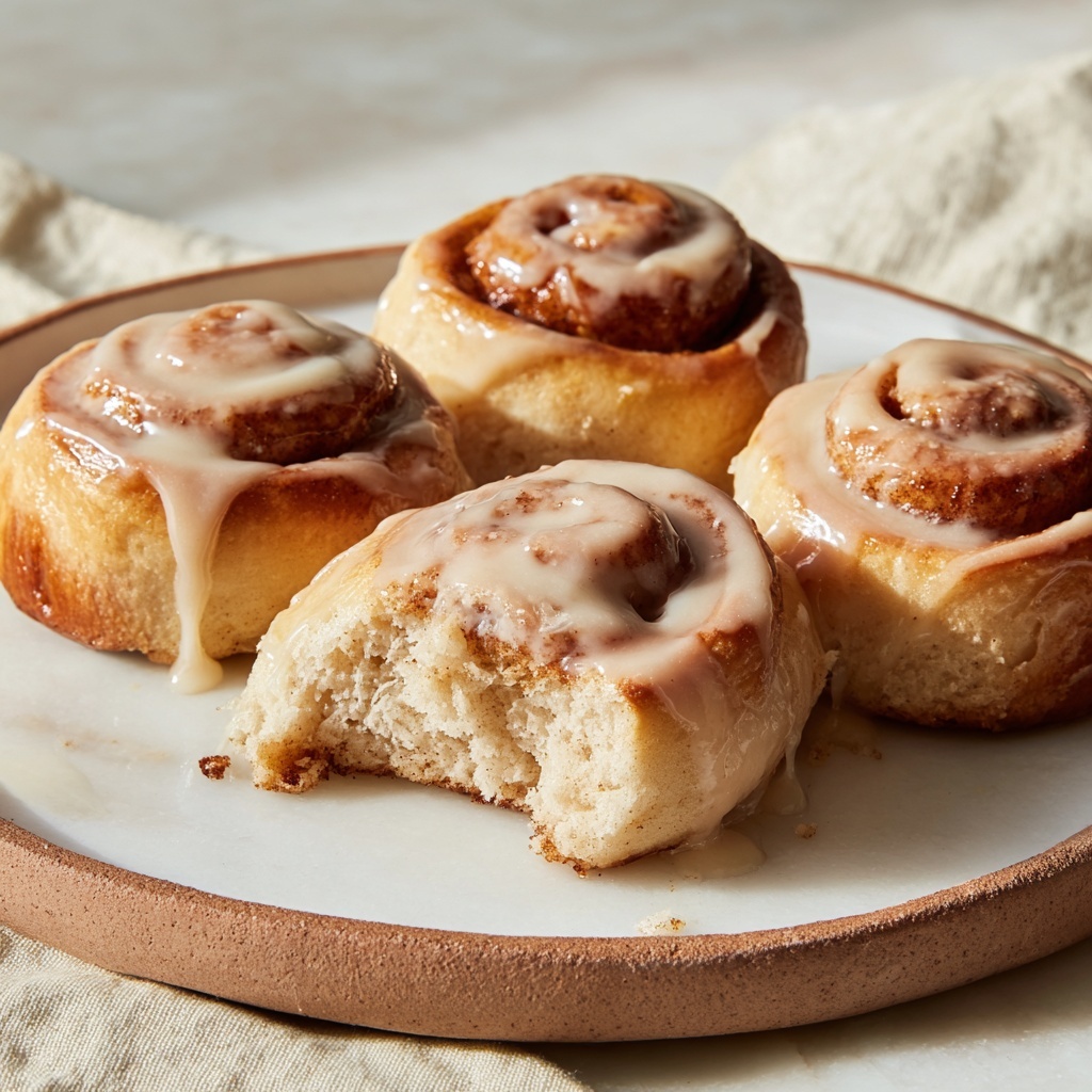 Banana Bread Cinnamon Rolls with Peanut Butter Frosting Recipe - Recipe Image