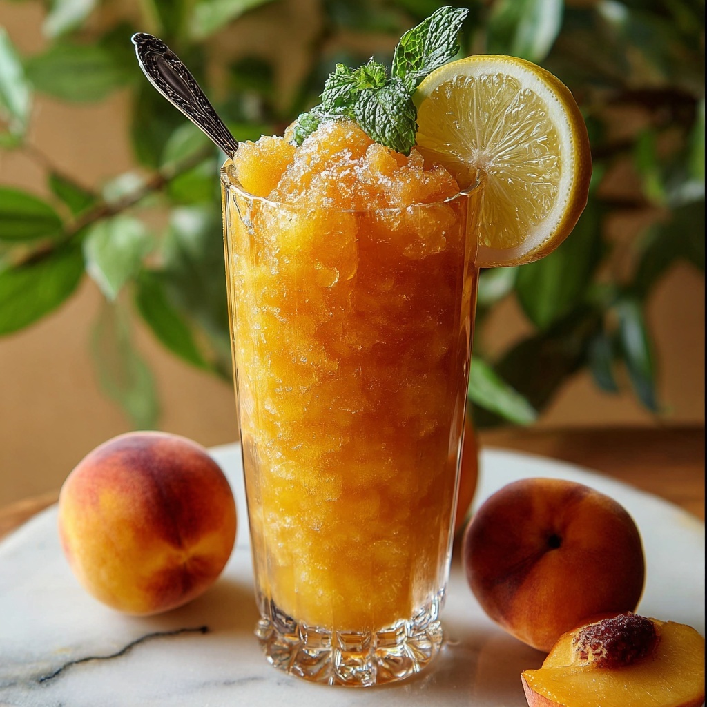 Frozen Peach Lemonade: The Ultimate Summer Refreshment Recipe - Recipe Image