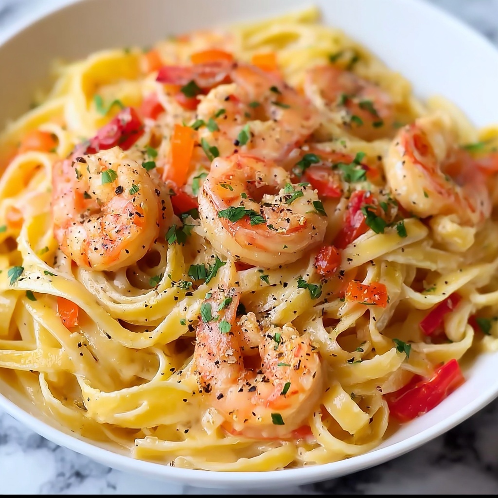 Creamy Jamaican Shrimp Pasta Recipe - Recipe Image