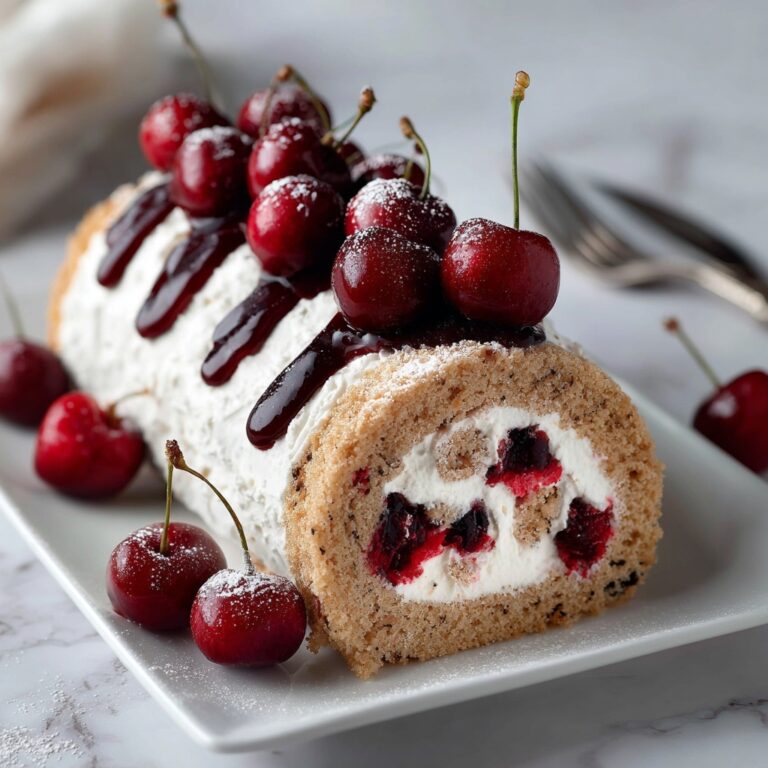 Heavenly Cherry Cheesecake Cake Roll Recipe