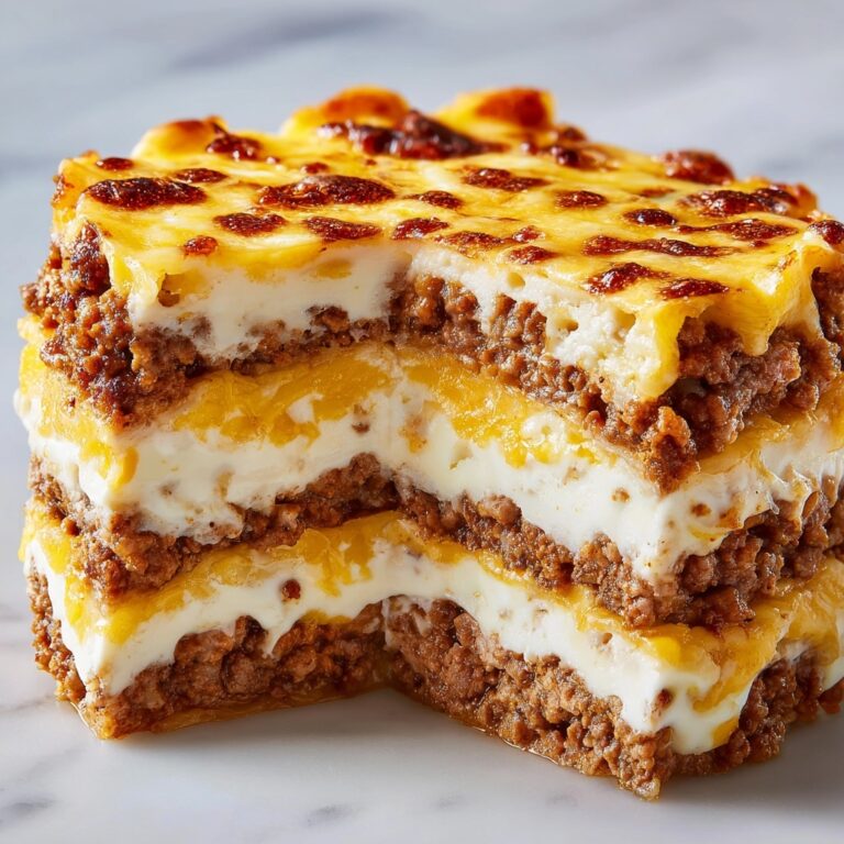 Cheesy Beef Lombardi Casserole Recipe