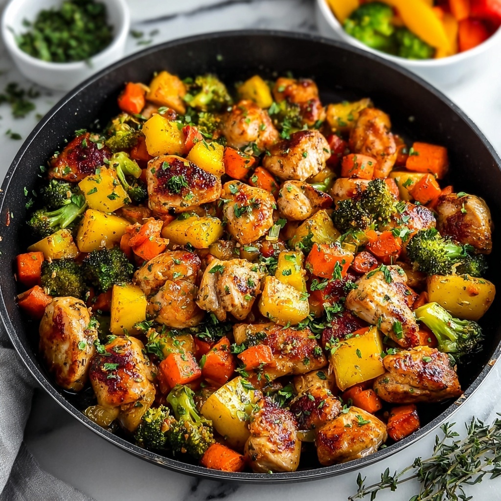 Easy One-Pan Chicken and Veggies Recipe - Recipe Image