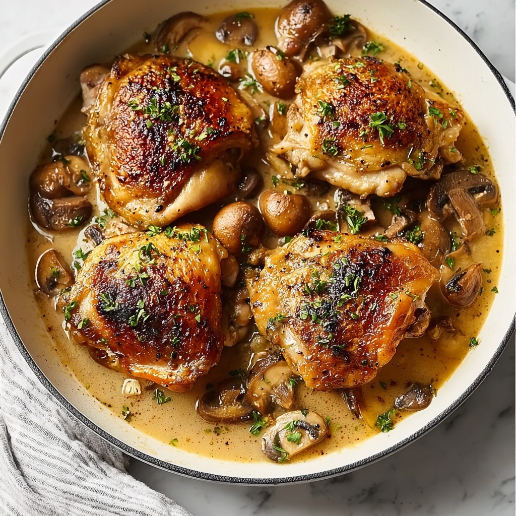 Skillet Chicken Thighs Recipe - Recipe Image
