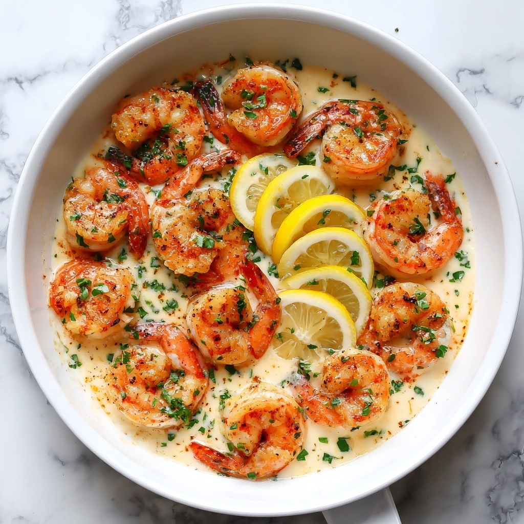 Creamy Lemon Parmesan Shrimp Recipe - Recipe Image