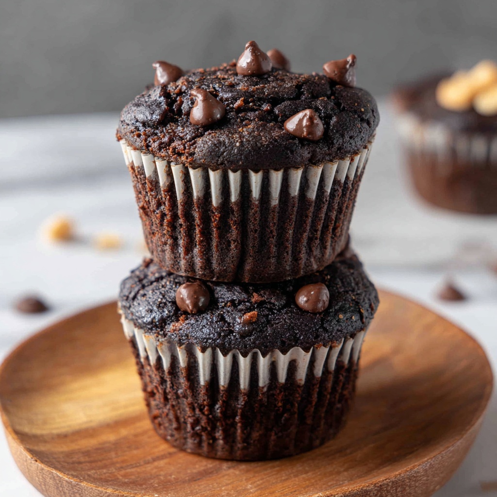Dark Chocolate Banana Bread Muffins Recipe - Recipe Image