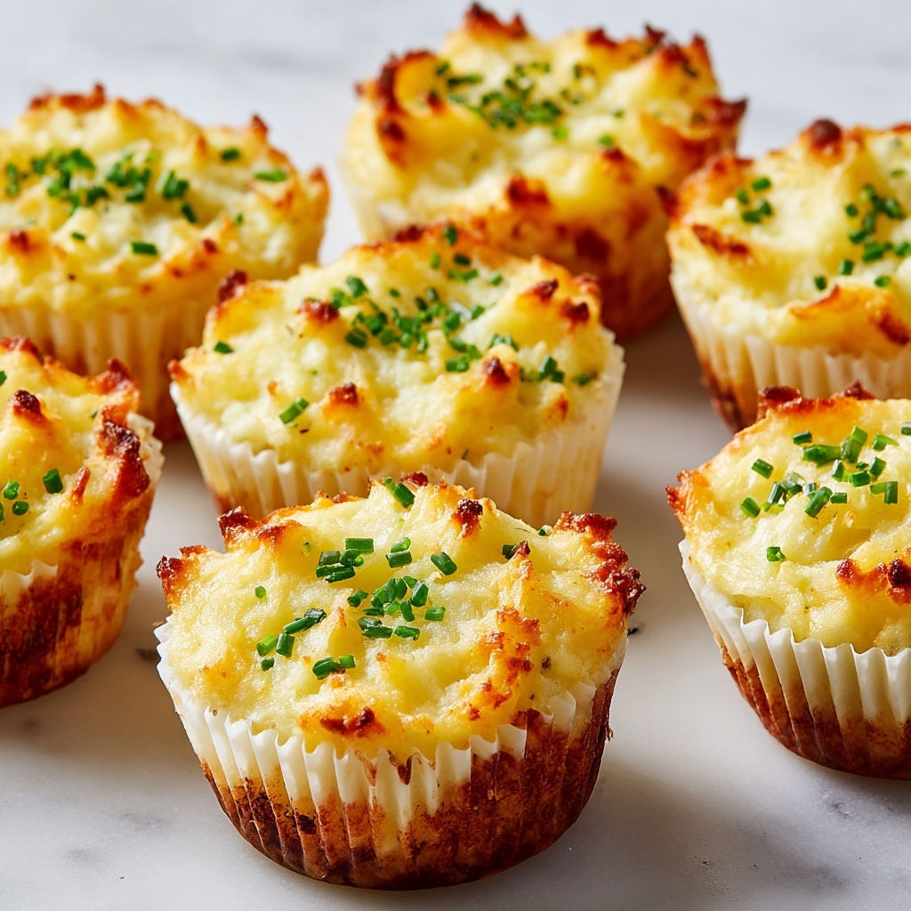 Garlic Parmesan Mashed Potato Cups Recipe - Recipe Image