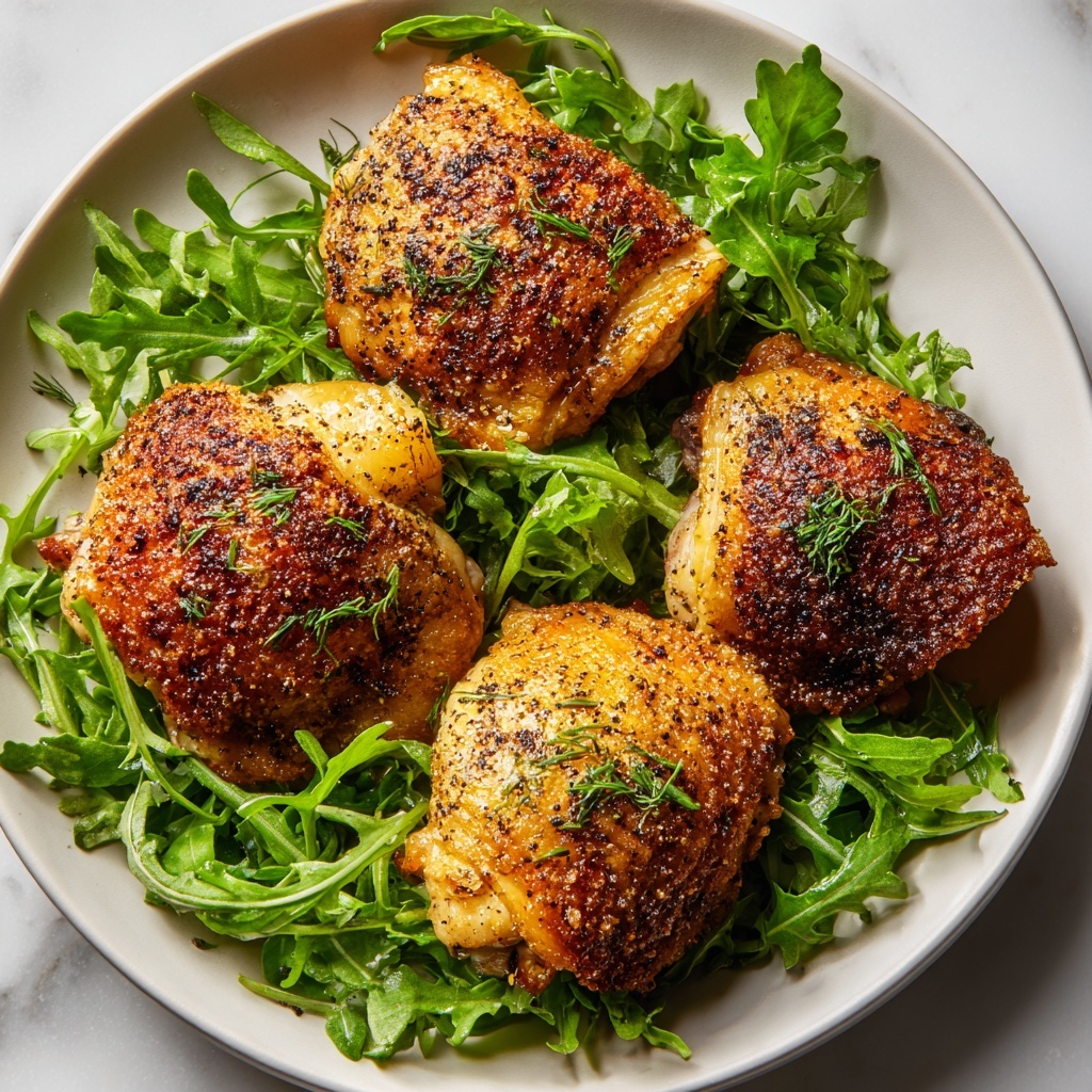 Oven Baked Honey Mustard Chicken Thighs Recipe - Recipe Image