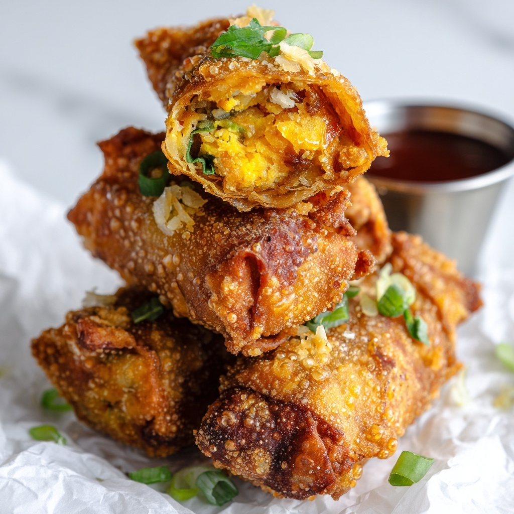 Irish Corned Beef Egg Rolls with Thousand Island Dipping Sauce Recipe - Recipe Image