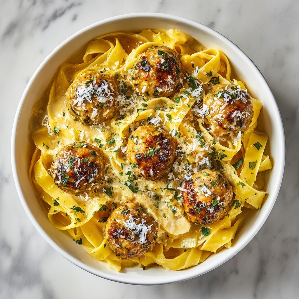 Garlic Butter Chicken Bites with Creamy Parmesan Pasta Recipe - Recipe Image