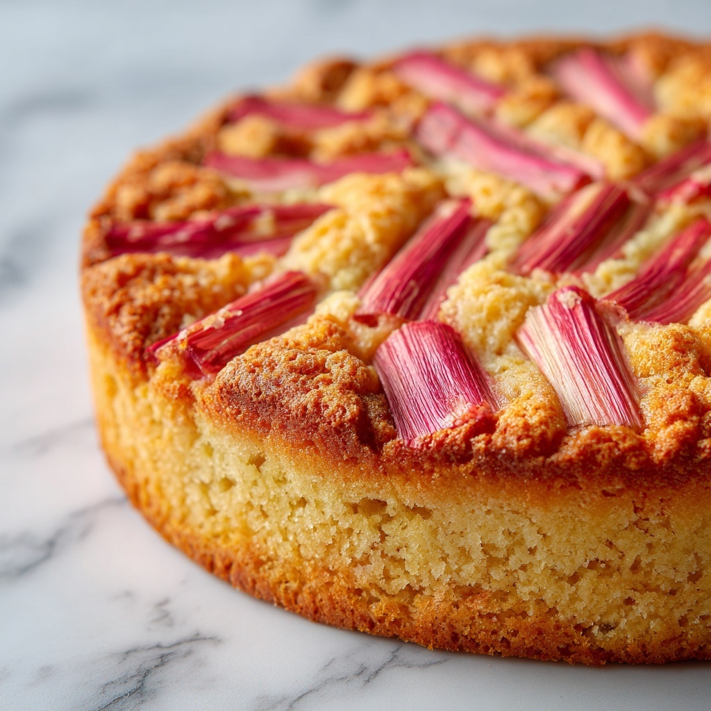 Rhubarb Cornmeal Cake Recipe - Recipe Image