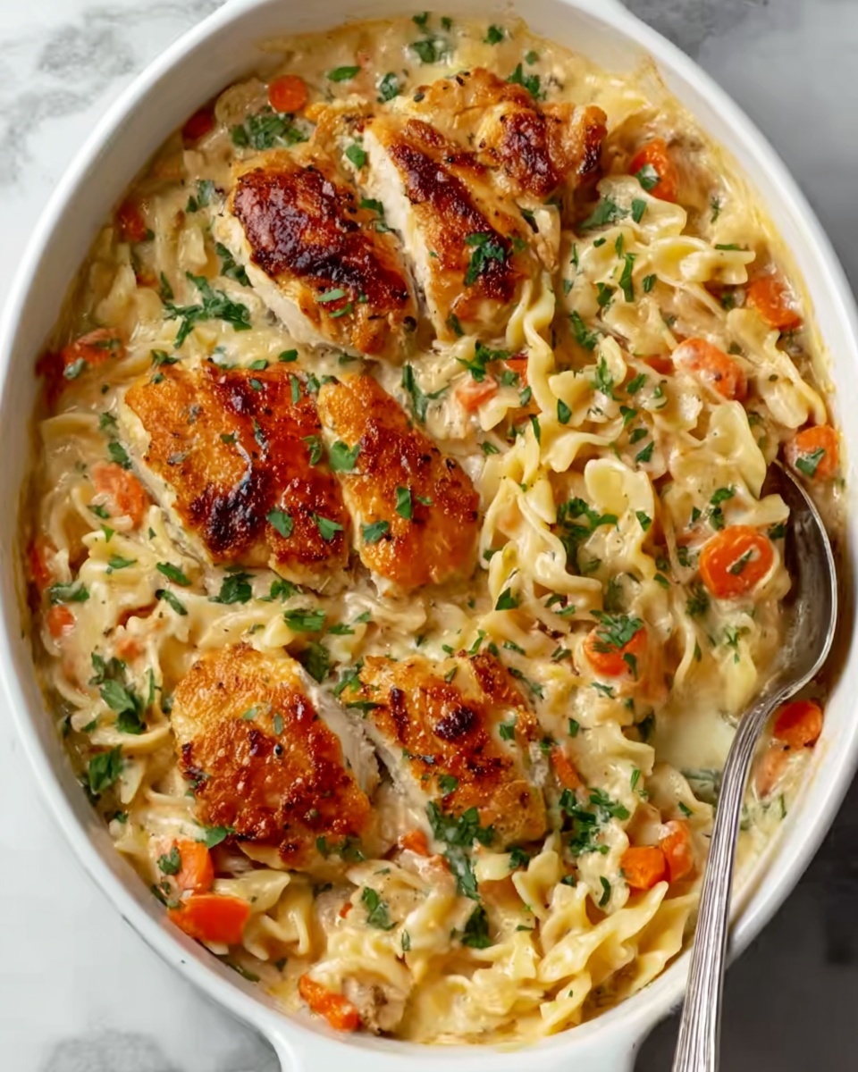 Creamy Chicken and Orzo Bake Recipe - Recipe Image