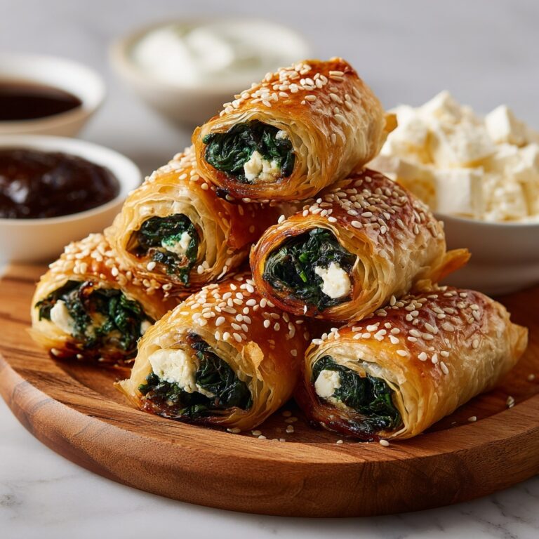 Savory Spinach and Feta Stuffed Puff Pastry Recipe